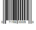 Barcode Image for UPC code 071168000058