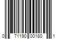 Barcode Image for UPC code 071190001801