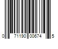 Barcode Image for UPC code 071190006745