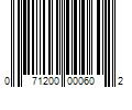 Barcode Image for UPC code 071200000602