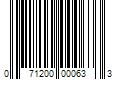 Barcode Image for UPC code 071200000633