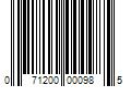 Barcode Image for UPC code 071200000985