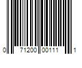 Barcode Image for UPC code 071200001111