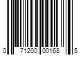 Barcode Image for UPC code 071200001685. Product Name: 