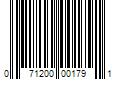 Barcode Image for UPC code 071200001791