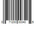 Barcode Image for UPC code 071200003405