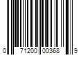 Barcode Image for UPC code 071200003689