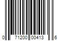 Barcode Image for UPC code 071200004136