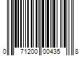 Barcode Image for UPC code 071200004358