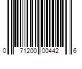 Barcode Image for UPC code 071200004426