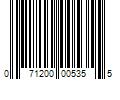 Barcode Image for UPC code 071200005355