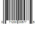 Barcode Image for UPC code 071200005775. Product Name: 