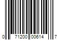 Barcode Image for UPC code 071200006147. Product Name: 