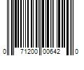 Barcode Image for UPC code 071200006420