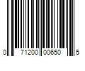 Barcode Image for UPC code 071200006505