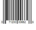 Barcode Image for UPC code 071200006628