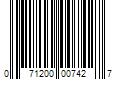 Barcode Image for UPC code 071200007427