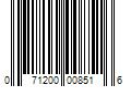 Barcode Image for UPC code 071200008516