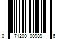 Barcode Image for UPC code 071200009896