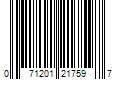 Barcode Image for UPC code 071201217597