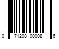 Barcode Image for UPC code 071208000086