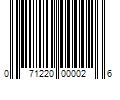 Barcode Image for UPC code 071220000026