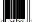 Barcode Image for UPC code 071227000074