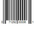 Barcode Image for UPC code 071292000061