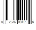 Barcode Image for UPC code 071292000078