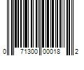 Barcode Image for UPC code 071300000182