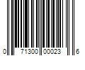 Barcode Image for UPC code 071300000236