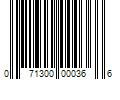 Barcode Image for UPC code 071300000366