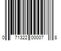 Barcode Image for UPC code 071322000078