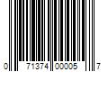 Barcode Image for UPC code 071374000057