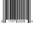 Barcode Image for UPC code 071377000054