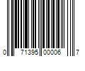 Barcode Image for UPC code 071395000067