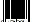 Barcode Image for UPC code 071400000051