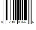 Barcode Image for UPC code 071400000266