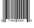 Barcode Image for UPC code 071400000419