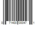 Barcode Image for UPC code 071400000471