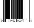 Barcode Image for UPC code 071400000778