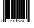 Barcode Image for UPC code 071431000051