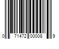 Barcode Image for UPC code 071472000089. Product Name: 