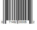 Barcode Image for UPC code 071492000052