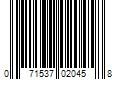 Barcode Image for UPC code 071537020458