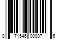 Barcode Image for UPC code 071546000076. Product Name: 