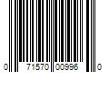 Barcode Image for UPC code 071570009960