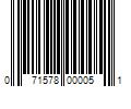 Barcode Image for UPC code 071578000051