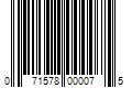 Barcode Image for UPC code 071578000075