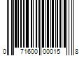 Barcode Image for UPC code 071600000158